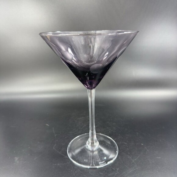 Waterford Marquis POLKA DOT Purple Amethyst Martini Glass Drinking Crystal - Picture 12 of 13